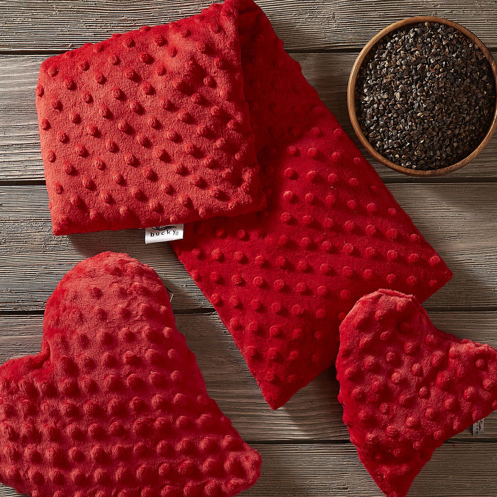 Hot/Cold - Large Heart Warmer - Red Minky - Image 7
