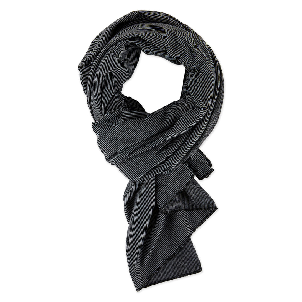Black Stripe Blanket Scarf - Image 5