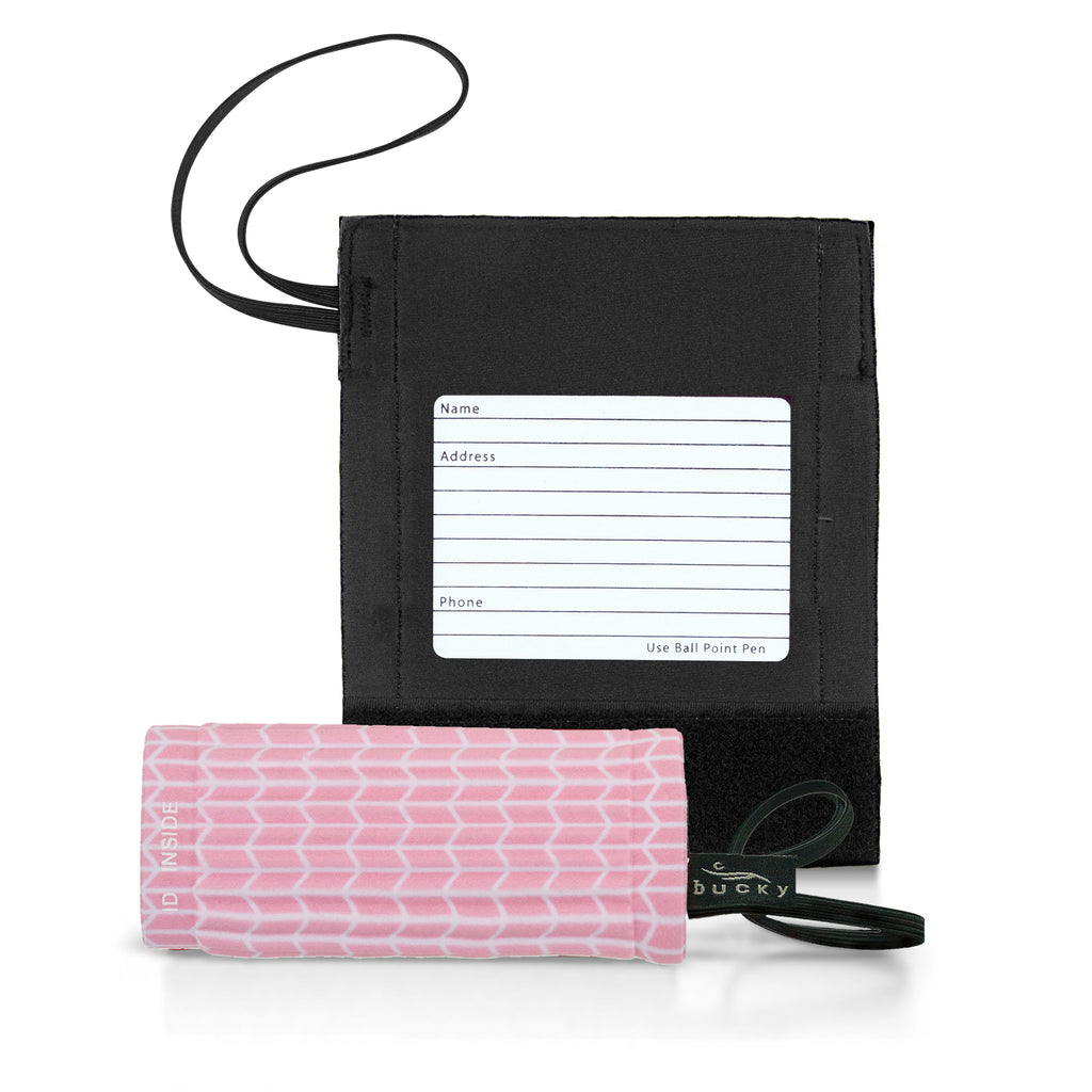 IdentiGrip Luggage Handle Wrap - Pink Chevron - Image 5