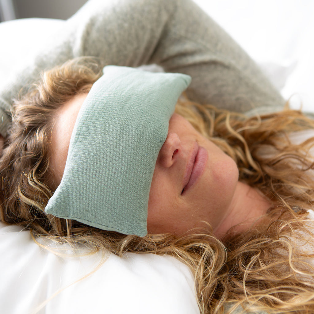 Hot/Cold Linen Eye Pillow - Sage - Image 4