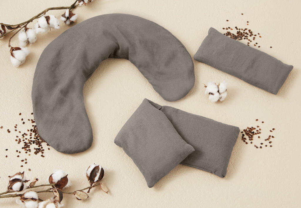Hot/Cold Linen Eye Pillow - Gray - Image 7
