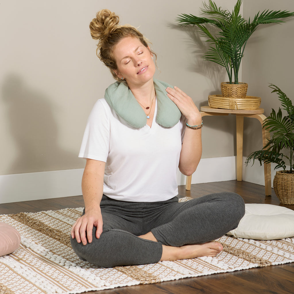 Hot/Cold Linen Neck Wrap - Sage - Image 5