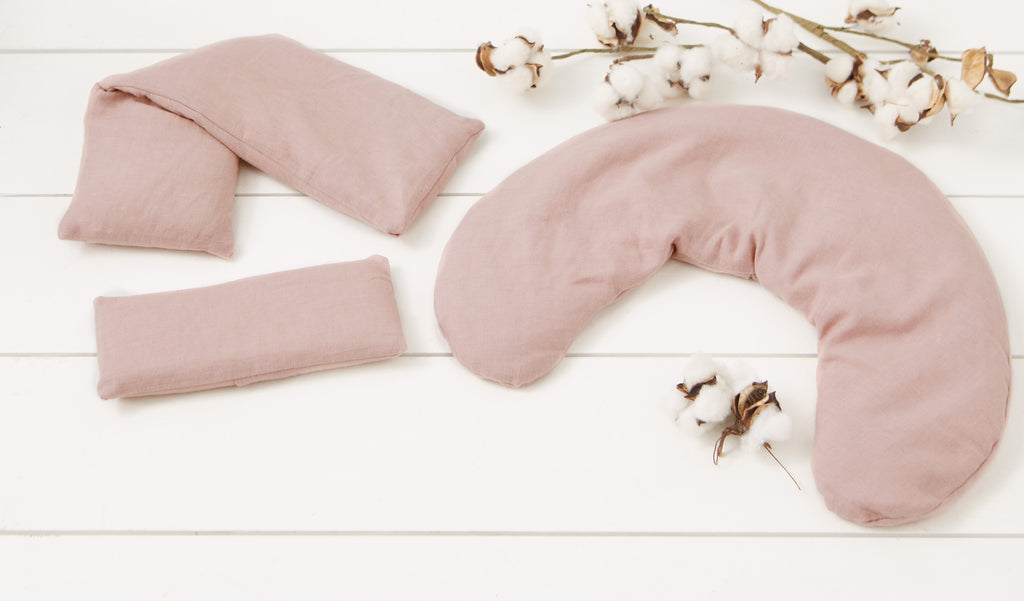 Hot/Cold - Linen Neck Wrap - Pink - Image 5