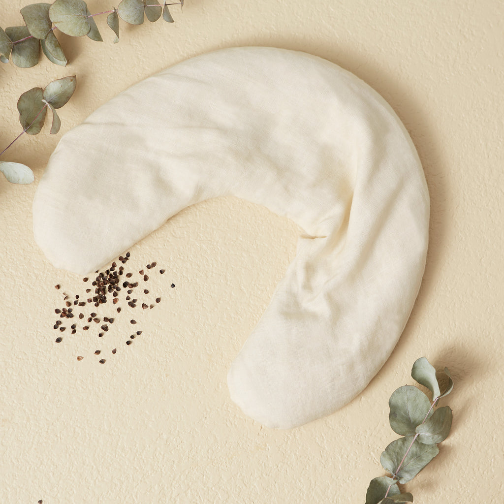 Hot/Cold Linen Neck Wrap - Cream - Image 4