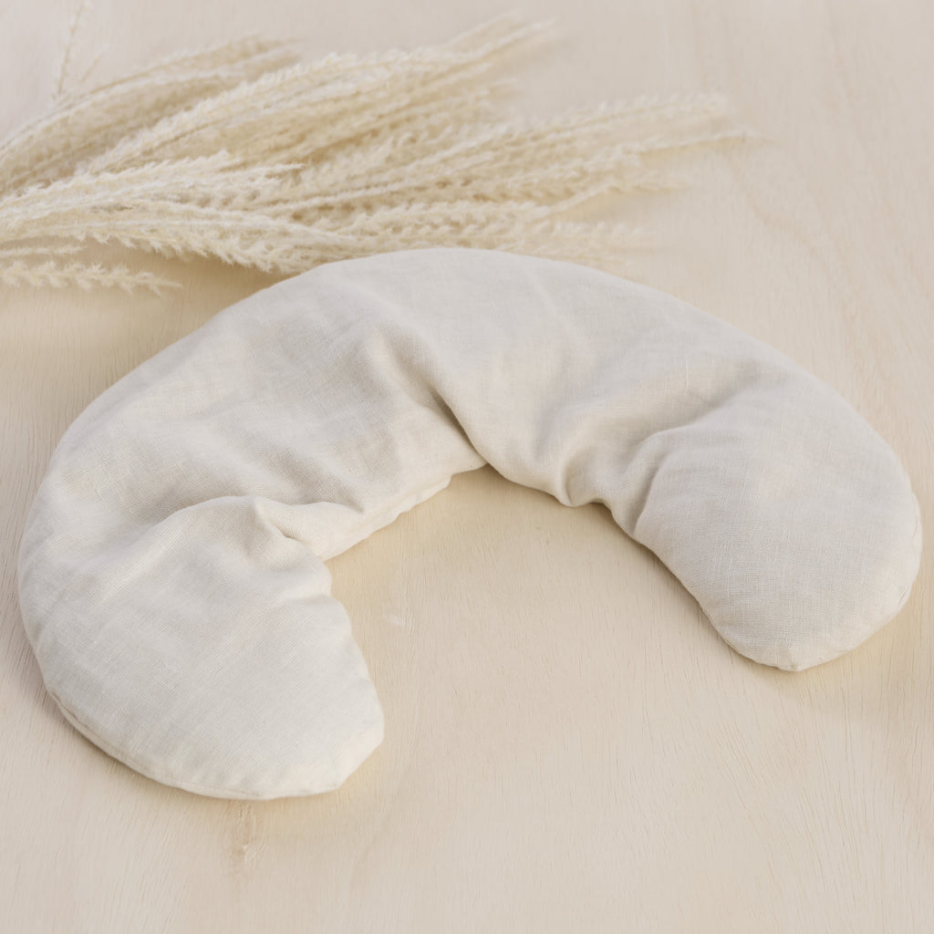 Hot/Cold Linen Neck Wrap - Cream - Image 3