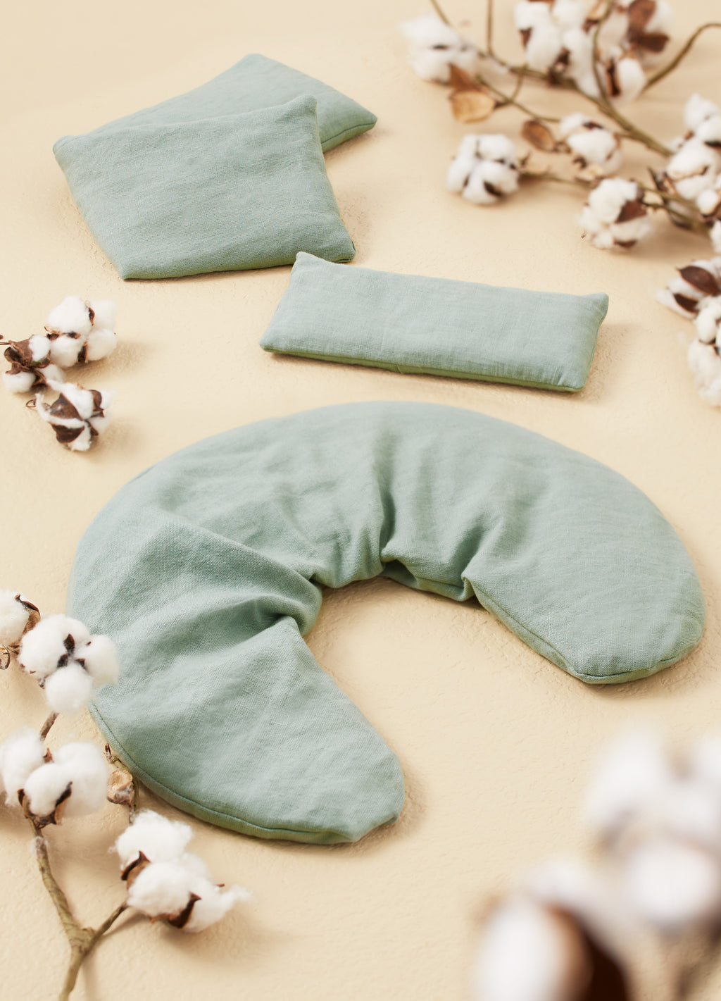Hot/Cold Linen Body Wrap - Sage - Image 5