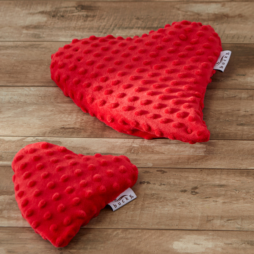 Hot/Cold - Large Heart Warmer - Red Minky - Image 10