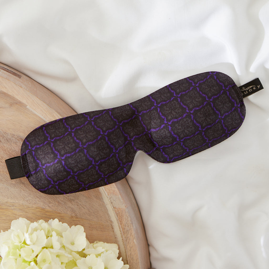 40 Blinks Sleep Mask - PNW Lattice Plaid - Image 3