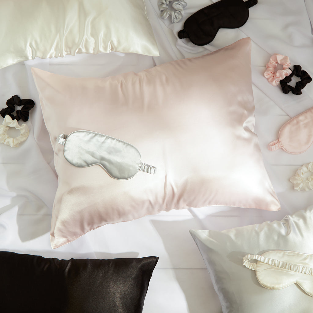 Silk-Like Satin Sleep Set - Cream - Image 4
