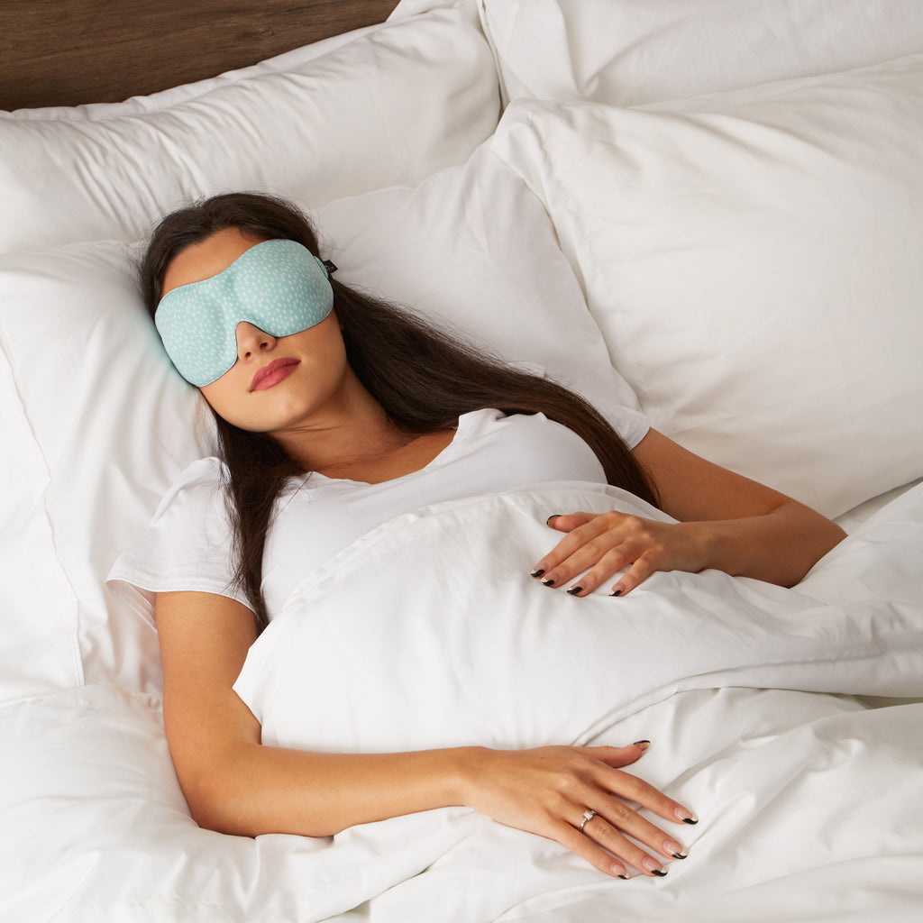 40 Blinks Sleep Mask - Teal Dots - Image 3