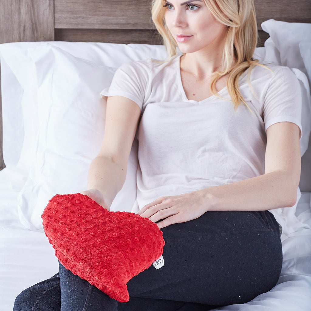 Hot/Cold - Large Heart Warmer - Red Minky - Image 4